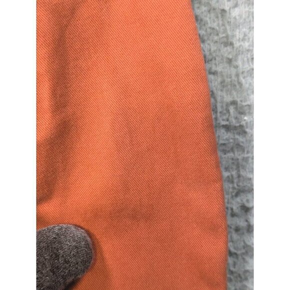 Eddie Bauer Pants 10 Petite Legend Wash Boyfriend Slim Stretch Orange - Picture 11 of 16